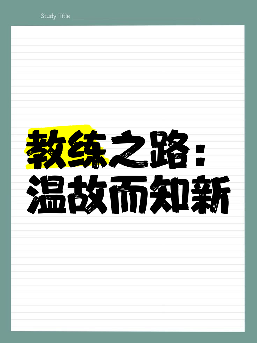 "新教练的战术理念：如何引导球队前行"的简单介绍